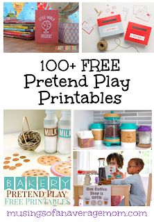 free printables for pretend play and crafts