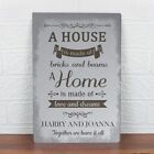 a metal sign that reads a house is not a home