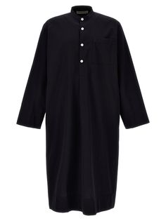 Tekla x Birkenstock 1774 dress in cotton poplin with half closure with contrasting buttons. Composition: 100% cotton Birkenstock 1774, Luxury Shop, Blouse Dress, Cotton Poplin, Dresses Xs, Stand Collar, Oversized Fits, Chest Pocket, Sweatshirt Shirt