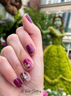 Belle Inspired Nails, Beauty And The Beast Nails, Be Our Guest, Belle Disney, Walt Disney World Vacations, Disney World Vacation, Nails At Home, Fancy Nails