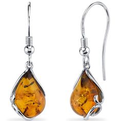 Enjoy the look of expensive jewelry with this Sterling Silver Baltic Amber Earrings without breaking the bank. Prices are always factory direct. Style SE8508 Teardrop Silver Earrings, Baltic Amber Jewelry, Tear Drop Earrings, Cognac Color, Teardrop Dangle Earrings, Amber Earrings, Expensive Jewelry, Amber Jewelry, Baltic Amber