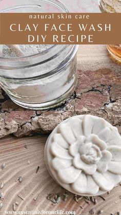 clay face wash diy recipe with goats milk soap Face Soap Recipe, Face Wash Diy, Milk Face Wash, Face Soap Bar, Goat Milk Soap Recipe, Melt And Pour Soap Base, Diy Face Wash