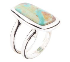 Elevate your style with the Barse Artisan Crafted sterling composite turquoise ring. This statement piece features an abstract-shaped, smooth-cut genuine composite turquoise stone, bezel set in high-polish sterling silver.  From Barse Jewelry. Modern Turquoise Gemstone Ring, Modern Turquoise Ring With Polished Finish, Modern Silver Turquoise Ring With Polished Finish, Modern Turquoise Sterling Silver Ring With Polished Finish, Modern Sterling Silver Turquoise Ring With Polished Finish, Modern Polished Turquoise Ring In Sterling Silver, Modern Turquoise Ring In Sterling Silver With Polished Finish, Modern Turquoise Ring, Statement Ring Silver