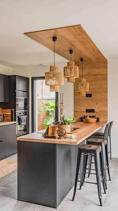 Modern Kitchen Design Open Concept, Kitchen Inspiration Design, Small Studio, Shower Remodel, Apartment Ideas, Studio Apartment, Diy Furniture Plans Wood Projects, Interior Design Kitchen, 인테리어 디자인