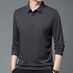 Season:Spring   Fall; Fabric:Polyester; Sleeve Length:Long Sleeve; Look After Me:Washable,Wet and Dry Cleaning; Gender:Men's; Style:Basic,Modern,Comfortable; Elasticity:Micro-elastic; Tops Type:Golf Shirt,Golf Polo; Occasion:Holiday,Work,Sports,Casual; Fit Type:Regular Fit; Pattern:Plain; Design:Button; Neckline:Lapel; Listing Date:09/04/2024; Bust:; Length:; Shoulder Width:; Sleeve: Style Basic, Fall Fabric, Basic Long Sleeve, Plain Design, Mens Golf, Golf Polo Shirts, Golf Shirt, Casual Fit, Blue Dark