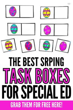 the best spring task boxes for special education