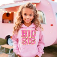 Big Sister Shirt, Big Sister Sweatshirt Toddler Big Sister Gift Promoted to Big Sister Announcement Big Sis Gift for Big Sister Christmas Shop with Confidence! We are a 5-Star Rated Shop operating since 2015! Price is Per Shirt- here's how to order: 1. Select your shirt design, color & size in the drop down menu. 2. Click Add to Cart, then go back and repeat for each shirt. SIZING: * Tees and Sweatshirts are Unisex, classic fit. Please refer to size chart in listing photos for details. * Easy me 6th Birthday Girls, 2nd Birthday Outfit, Toddler Girl Gifts, Birthday Sweatshirt, Big Sister Gifts, Chenille Patch, Girls Christmas Outfits, Big Sister Shirt, Birthday Girl Shirt