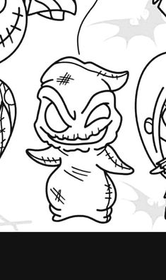 an image of halloween coloring pages