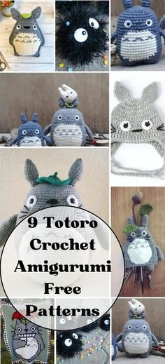 crochet amigurmi free patterns for totoro and other stuffed animals