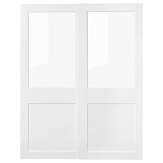 an open white door on a white background