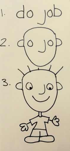 a drawing of two people with the words do job above them