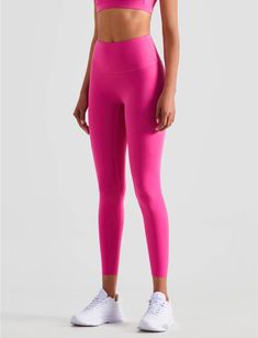 It's all about soft power play. For yogis, fitnesslovers, or just the neighborhood It-girl who doesn't shy away from lifting with style, get the full-sculpting fit from classic high-waist buttery soft leggings. • 81% Nylon, 19% Spandex• Care Instructions: Machine wash Hot Pink Leggings, Sport Woman Fitness, Perfect Leggings, Bodysuit Dress, Vintage Swimsuits, Yoga Set, Sleeves Clothing, Yoga Bra, Womens Bathing Suits