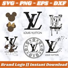 the logos for louis vuitton and other brands