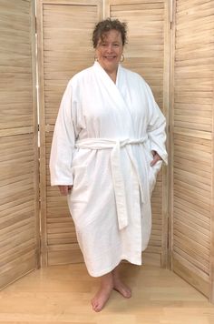 Classic Bathrobe - plus and extended sizes in natural fiber fabrics – Love Your Peaches Clothing Co. Clothing Co, Terry Cloth, Roll Up, Peaches, Love Your, Natural Fibers, Medium Weight, Lounge Wear, Long Sleeve