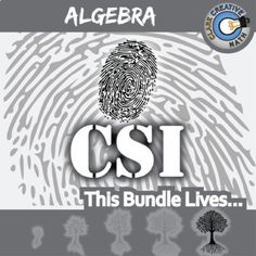 an image of a fingerprint with the words csi on it and trees in the background