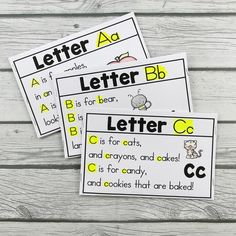 three letter worksheets with the words abc and c on them, sitting next to each other