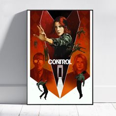 a poster with the title control on it