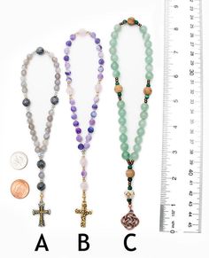 Triquetra Anglican Prayer Necklace - 100 Bead Rosary - Unspoken Elements Spiritual Aventurine 8mm Beaded Jewelry, Spiritual Cross Necklace With Natural Stones, Spiritual Necklaces With Natural Stones In Cross Shape, Cross-shaped Healing Jewelry With Natural Stones, Cross Jewelry With Natural Stones For Healing, Spiritual Adjustable Nickel-free Crystal Necklace, Healing Cross Jewelry With Natural Stones, Adjustable Nickel Free Crystal Necklace In Spiritual Style, Adjustable Spiritual Nickel-free Crystal Necklace