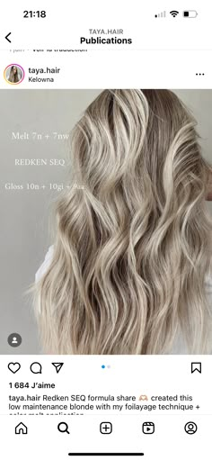 Highlight Lowlight Blonde Formula, Lived In Blonde Placement, Sandy Blonde Hair Formula, White Blonde Shades Eq Formula, Cool Blonde Formula, 10gi Shades Eq, Platinum Blonde Formula, Redken Blonde Formula Shades, Haircolor Formulas