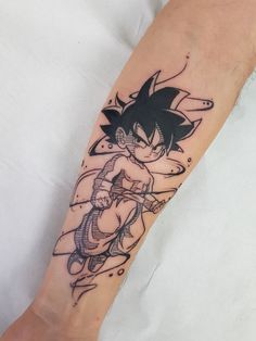 Goku Tattoo Design, Bandana Tattoo, Goku Tattoo, Pop Culture Tattoos, Gotik Tattoo, Arm Tattoos For Guys Forearm, Dbz Tattoo, Arm Tattoos Drawing, Culture Tattoos