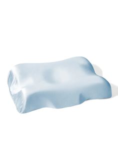 an image of a blue pillow on white background