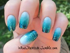 Tropical Nails, Green Nail, Nail Designs Glitter