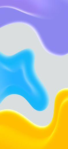 an abstract background with blue, yellow and purple waves