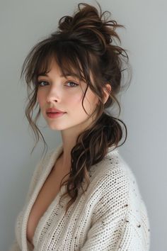 Bang Ideas, Hairstyle Names, Effortless Hairstyles, Asian Hair, Hairstyles For School, Looks Vintage