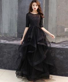 Kasut Kahwin, Kasut Pengantin, Lace Long Prom Dress, Prom Dress Black, Black Formal Dress, Lace Formal Dress, Black Dress Formal, Black Formal, Black Tulle