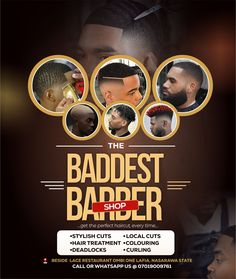 the baddest shop barber flyer