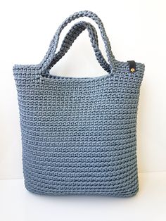 Crochet tote bag L size, Scandinavian handbag, Polyester rope purse, Shoulder tote bag DESCRIPTION Large knitting tote bag for woman who love comfortable things! Classical style tote - high quality bag, great for everyday use or for special occasions. SIZE width - 36 cm (14.2 inch) height- 38 cm (14.9 inch) handles length - 48 cm (18.9) ❋ Please remember that this item is made by hand, so there might be a measurement difference of 0.5-1 cm (0.2-0.4 inches). COLOR ON PHOTO 13. Grey 21. Dusty blue Everyday Knitted Shoulder Bag, Everyday Knitted Tote Shoulder Bag, Rectangular Knitted Straw Bag For Everyday Use, Everyday Rectangular Knitted Straw Bag, Knitted Shoulder Bag For Everyday Use, Everyday Knitted Rectangular Shoulder Bag, Everyday Knitted Straw Tote Bag, Rectangular Knitted Shoulder Bag For Everyday Use, Square Knitted Bags For Everyday Use