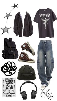 Baggy Tomboy Style, 2000s Grunge Male, Emo Fits 2000s Men, Boy Styles Outfits, Fall Outfit Inspo Aesthetic Men, Grunge 1990s Style, Light Grunge Outfits Men, Emo Outfits Male 2000s, Men Outfit Collage