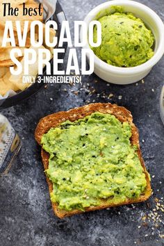 the best avocado spread is only 3 ingredients and it's easy to make