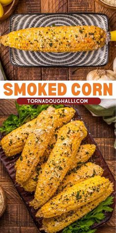 grilled corn on the cob with herbs and garlic