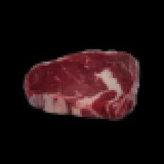 a piece of raw meat on a black background