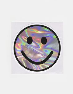 a colorful smiley face with two eyes