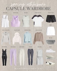 Gym Wardrobe Capsule, Stylish Sporty Outfits, 2023 Athleisure, Gym Capsule Wardrobe, Classy Athleisure Outfits, Sporty Style Outfits, Pilates Fit