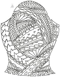 a black and white drawing of an abstract head with many lines on it's face