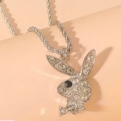 Bunny Necklace, New Without Tags Playboy Necklace, Bunny Jewelry, Bunny Necklace, Bunny Logo, Playboy Bunny, Womens Jewelry Necklace, Jewelry Necklaces, Women Jewelry, Necklaces