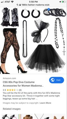 an image of a woman's costume on the app store page, which includes accessories