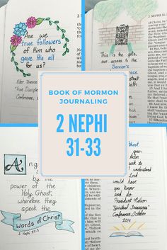 the book of mormon journaling 2 neph 31 - 33