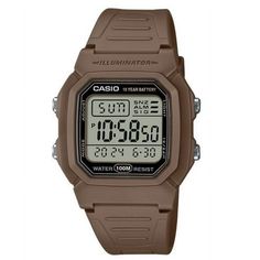 Casio Digital Brown Dual Time Resin Strap Quartz W-800H-5AV W800H-5 100M Men's Watch Size: one size.  Color: Metal Type.  Gender: male.  Age Group: adult. Classic Outdoor Watch With Stopwatch, Casual Brown Watch Accessories With Analog Display, Casual Brown Watch With Analog Display, Classic Digital Watch With Stopwatch For Outdoor, Classic Outdoor Digital Watch With Stopwatch, Casio Watch Women, Casio Digital, Everyday Watch, Red Watch