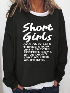 Funny Words Short Girls Sweatshirts Middle Sister, Girl God, Funny Prints, Sweatshirts Online, Black Khakis, Samoa, Women Hoodies Sweatshirts, Girl Sweatshirts, Sierra Leone