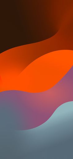 an orange and purple abstract background with waves