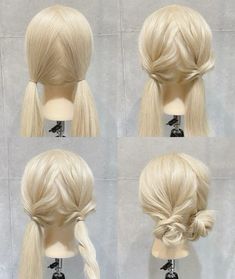 Medium Length Hair Styles Step By Step, Twin Buns Hairstyles Tutorial, Maid Hairstyles, Home Remedies For Hair Growth, Remedies For Hair Growth, Shortish Hair, Hairstyles Step By Step, Step By Step Hair, Home Remedies For Hair