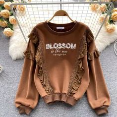 Vintage, monogram embroidery, lace flaband stitching, fleece and heavy hoodie, loose slouchy topMaterial:blendedColor:black,white,brown,beigeStyle:vintageFeatures:embroidered,lace flabandSize(CM):free 1inch=2.54cmlength:60,bust120,sleeve:45,waist:120&ltp&gtAll items will arrive in about 20-25 business days, if you have an emergency, please contact us to upgrade logistics.</p>&ltbr/>&ltp&gtNeed to add 16 dollars fast shipping(Arrive in 10-14 days).</p>&ltbr/ Spring Hoodie With Letter Embroidery And Long Sleeves, Fleece Patchwork Tops For Fall, Long Sleeve Hoodie With Letter Embroidery For Spring, Hooded Sweatshirt With Letter Embroidery For Fall, Spring Long Sleeve Hoodie With Letter Embroidery, Spring Hoodie With Letter Embroidery, Hooded Fall Sweatshirt With Letter Embroidery, Patchwork Fleece Tops For Fall, Fleece Sweater With Letter Embroidery For Fall