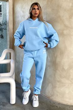 Series 3 Hoodie - Blue – Thats So Fetch Nike Sweatpants Set, Sweatpants Blue, Crop Outerwear, Orange Swimwear, So Fetch, White Runners, Green Swimwear, Summer Formal Dresses, Lounge Sweater