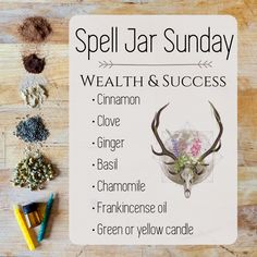 Work Spell Jar, Power Spell Jar, New Job Spell Jar, Intuition Spell Jar, Sunday Magick, Wealth Spell Jar, Success Spell Jar, Small Spell Jar, Health Spell Jar