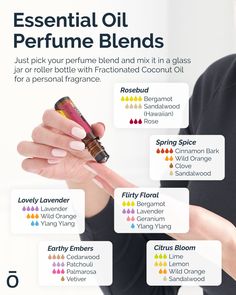 Perfume Blends, Roller Bottle Recipes