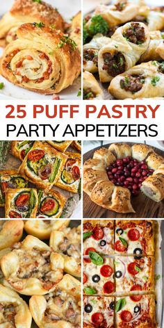 25 puff pastry party appetizers that are delicious and easy to make with fresh ingredients